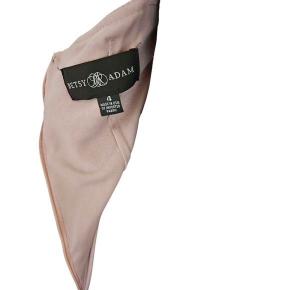 Betsy & Adam Pink Sequin Spaghetti Strap Dress Size 4 - Picture 6 of 6